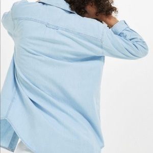 Topshop MOTO denim look shirt